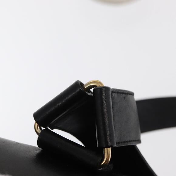 GUCCI Bamboo Backpack Leather Black Gold 003 2058 0016 Auth kk594 main image 14